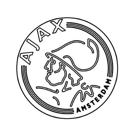 Sport: voetbal kleurplaat – AFC Ajax Amsterdam.